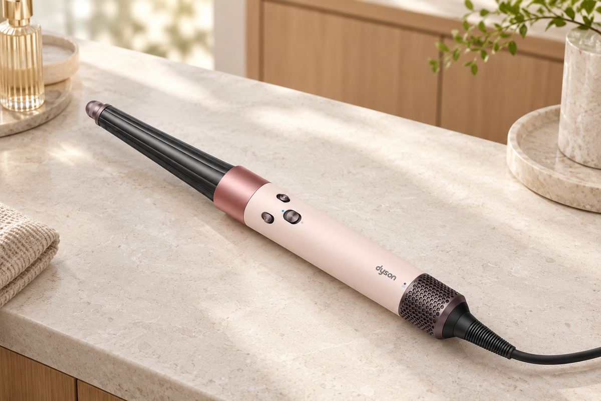 Dyson Airwrap i.d. HS08 Straight+Wavy Multi-Styler and Dryer, 6 Attachments - Ceramic Pink/Rose Gold