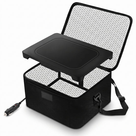 Portable Electric Food Warmer Lunch Bag, 80W, 12V/24V/110V