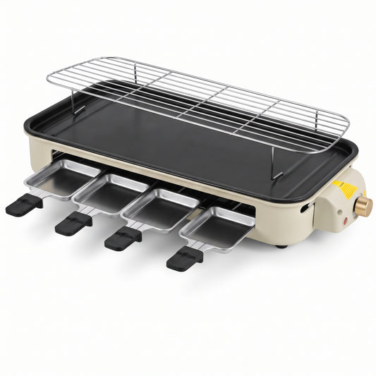 Indoor Electric Grill & Griddle, 1700W, Removable Non-Stick Plate, Stainless Steel