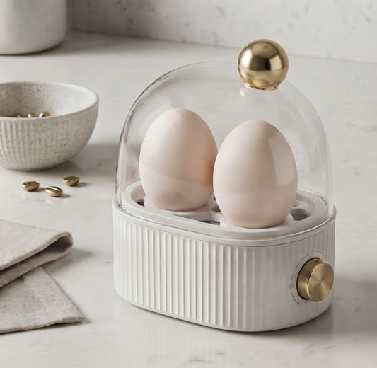Compact Electric Egg Cooker, 2-Egg Capacity, 120W, 220V 50Hz