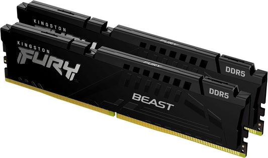 Kingston FURY Beast 64GB (2x32GB) DDR5-6000 Desktop RAM, KF560C36BBEK2-64