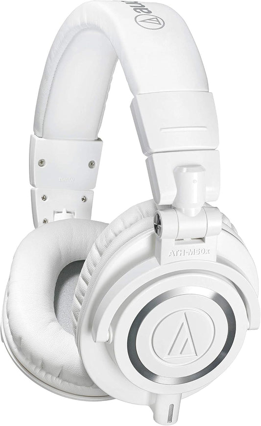 Audio-Technica ATH-M50x Over-Ear Studio Monitor Headphones - White