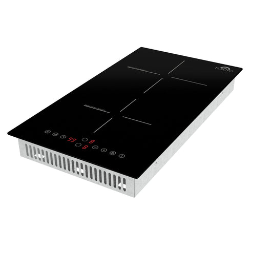 Forno Parco 12-Inch Induction Cooktop with 2 Cooking Zones, Touch Controls (Model FCTIN0583)