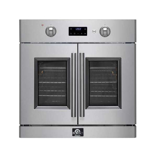 FORNO Asti 30-Inch French Door Electric Wall Oven, 3.58 Cu. Ft., Air Fry, Self-Clean, Sous Vide (Model FBOEL1333-30)