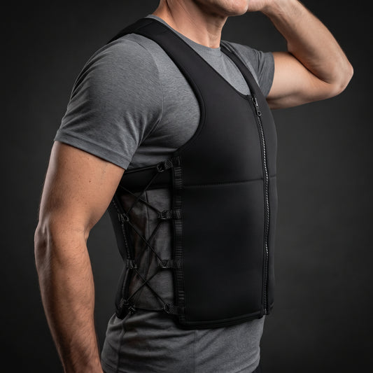 Breezy Z-Fit Slim Flex Adjustable Weighted Vest for Women, Black