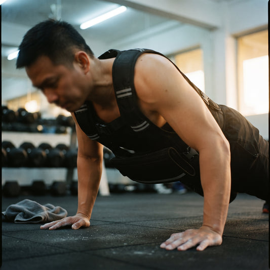 Breezy Classic U-Shaped Adjustable Weighted Vest, Black