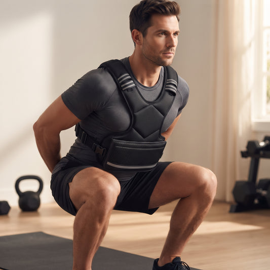 Breezy Classic X-Shaped Adjustable Weighted Vest, Black