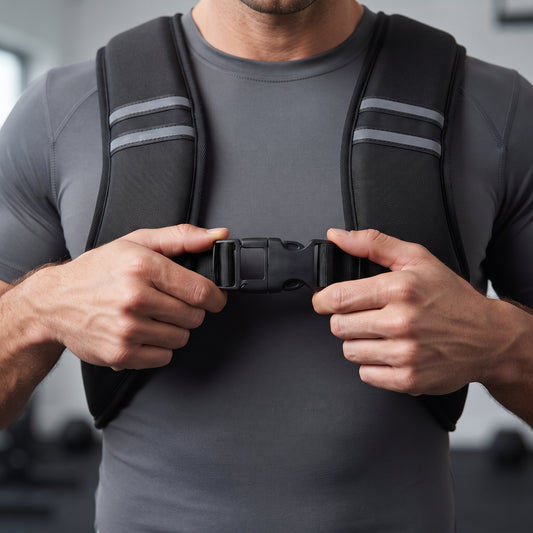 Breezy Z-Fit Slim Weighted Vest with Soft Iron Filling, 5-15 lb, Black