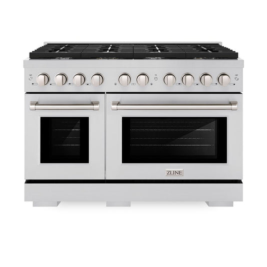 ZLINE Paramount 48 in. Gas Range with 8 Burners and Convection Oven, Stainless Steel (SGR48)