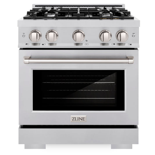 ZLINE 30 in. Gas Range 4.2 cu. ft. Stainless Steel 4 Burners (HGR30)