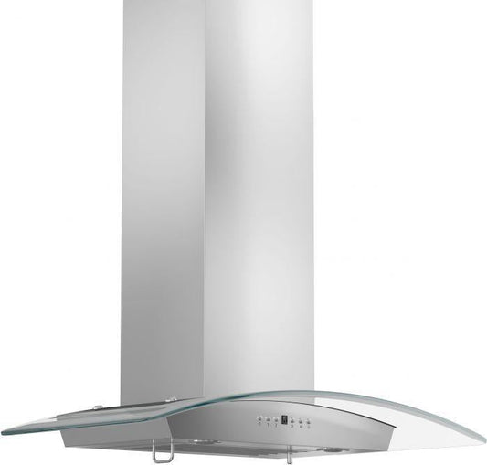 ZLINE 30 in. Wall Mount Range Hood, Stainless Steel, Indoor Kitchen Ventilation with Crown Molding, 30-Inch, KZCRN-30