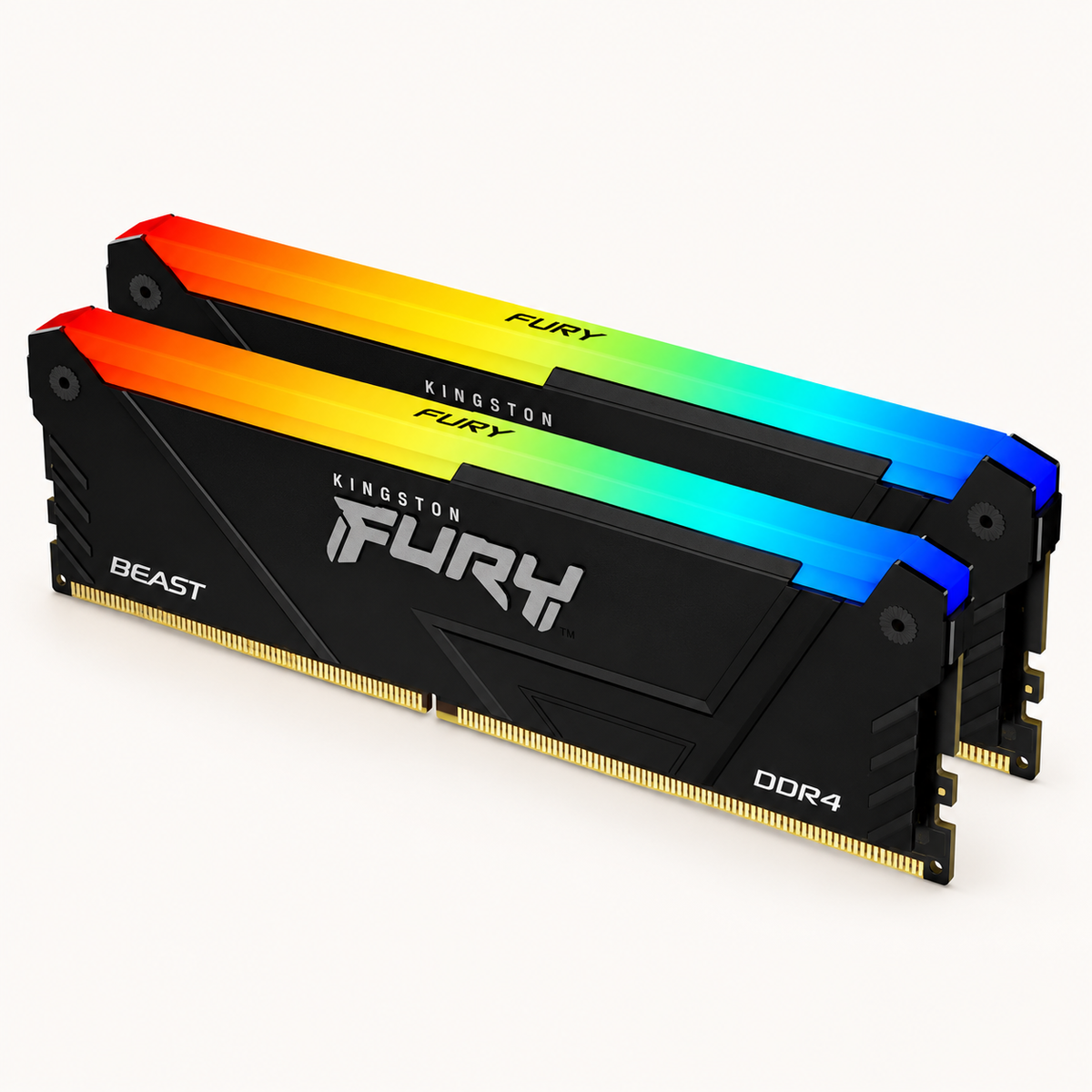 Kingston FURY Beast RGB 32GB (2x16GB) DDR4-3200 Desktop RAM, KF432C16BB2AK2/32