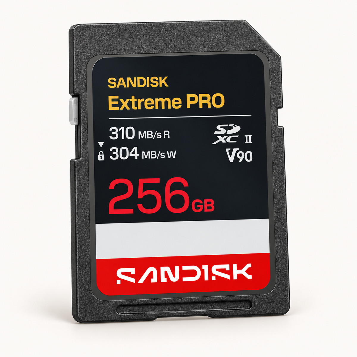 SanDisk Extreme PRO 256GB SDXC UHS-II V90 Memory Card, 310MB/s