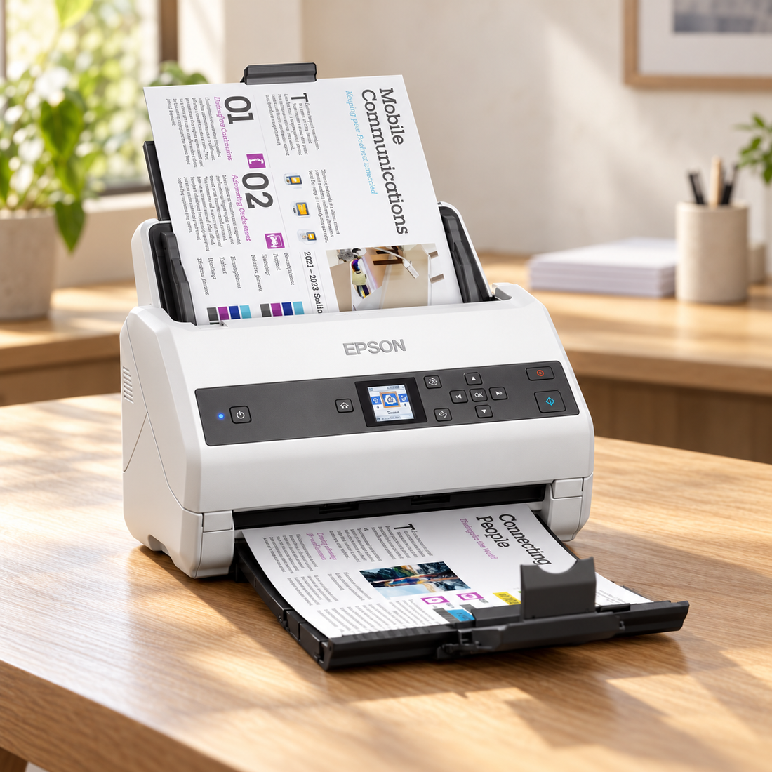 Epson DS-975 Color Duplex Document Scanner, 85 ppm, 100-Sheet ADF