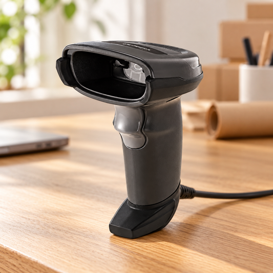 Zebra DS2208 1D/2D USB Barcode Scanner Kit with Stand, Black