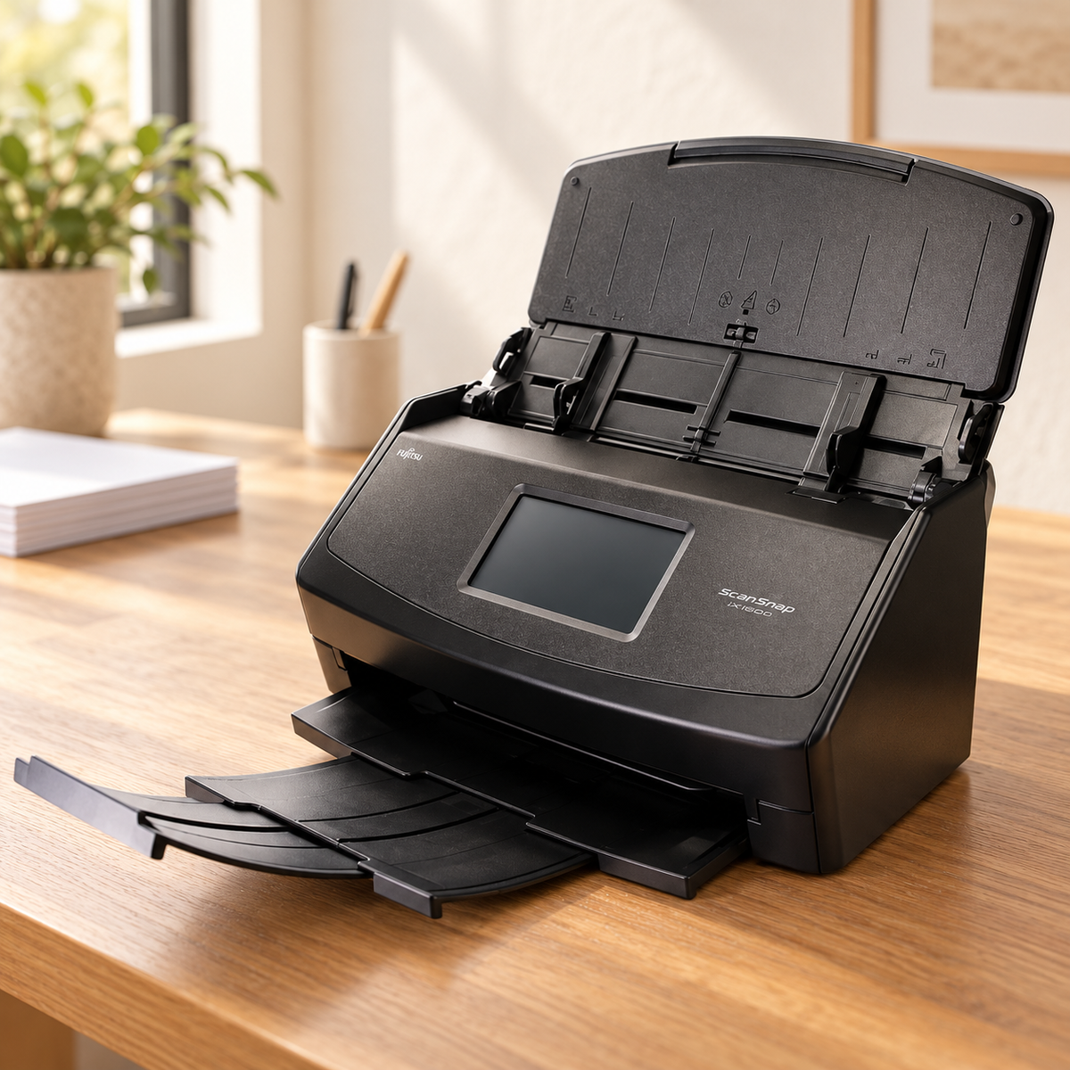 Fujitsu ScanSnap iX1600 Color Document Scanner, Black, 600 dpi