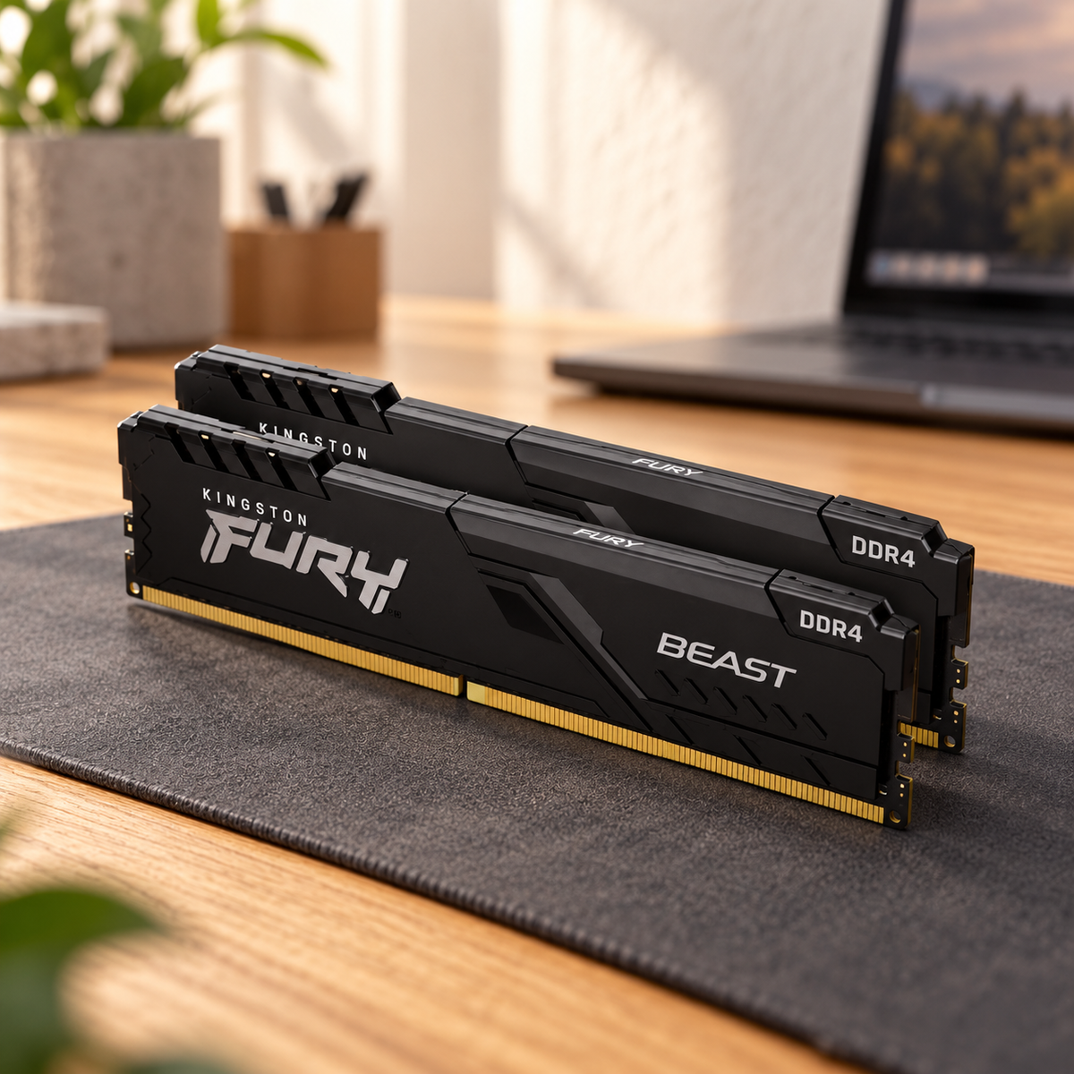 Kingston FURY Beast 64GB (2x32GB) DDR4-3200 Desktop RAM, KF432C16BBK2/64