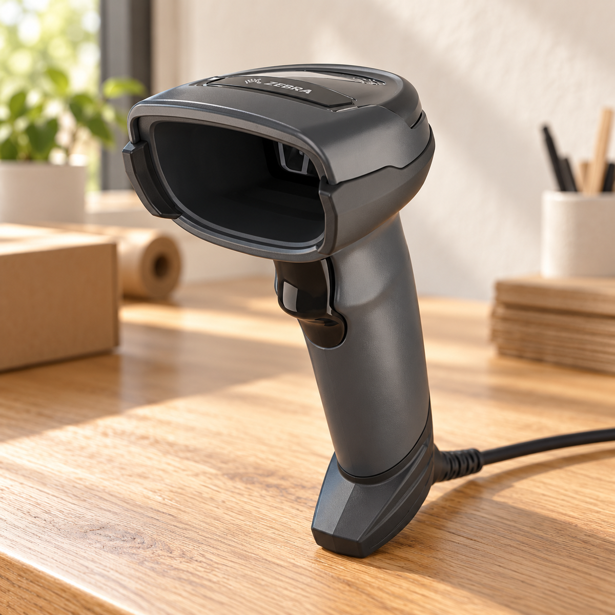 Zebra DS4608 USB 1D/2D Handheld Barcode Scanner with Cable, Black
