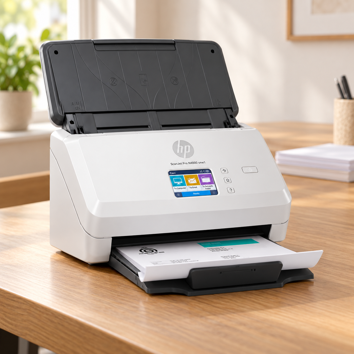 HP ScanJet Pro N4000 snw1 Document Scanner, 40 ppm, 50-Page ADF