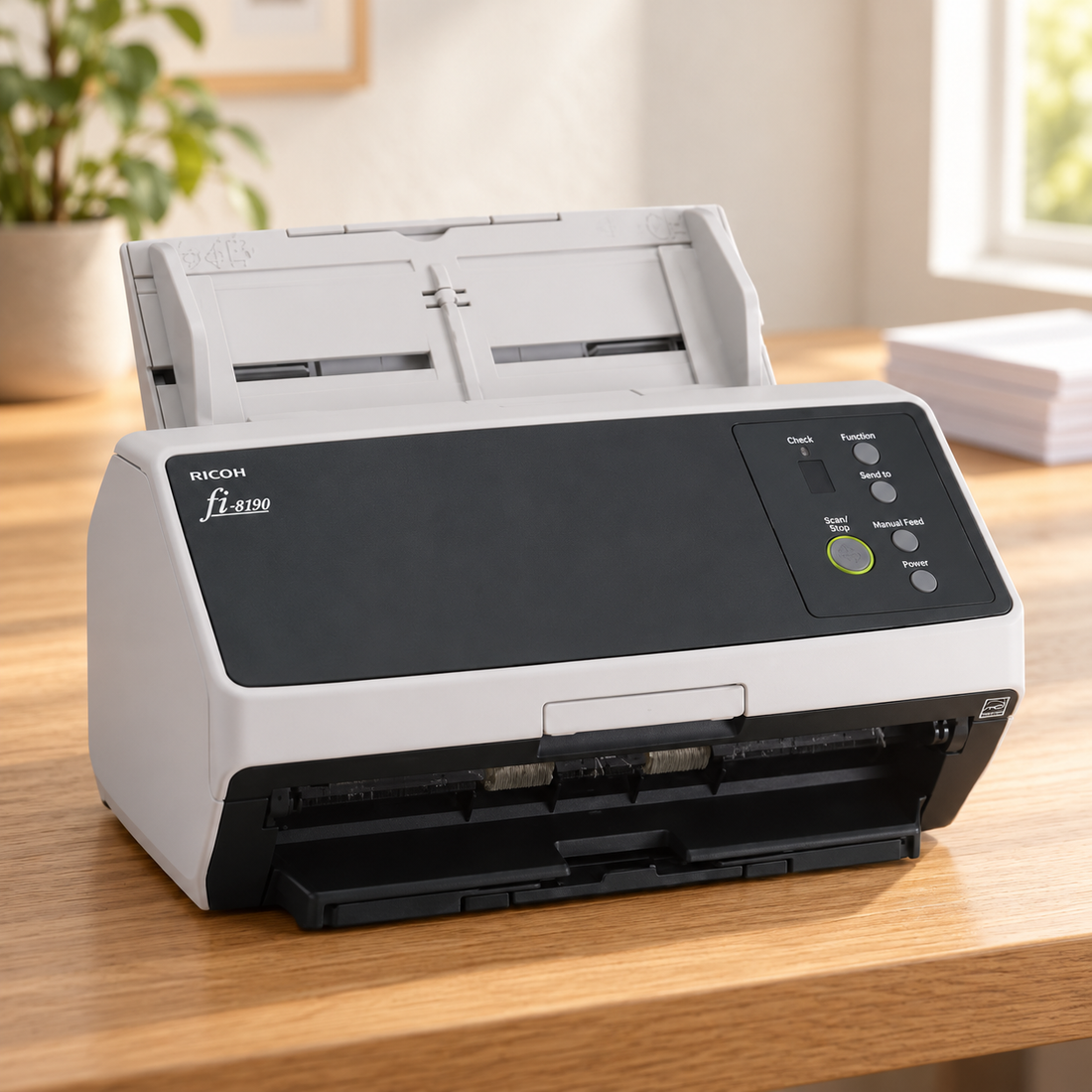 Fujitsu fi-8190 Duplex Document Scanner, 90 ppm, 100-Sheet ADF