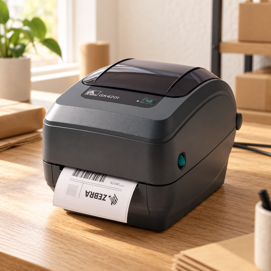 Zebra GK420t Thermal Transfer Label Printer, USB/Ethernet, 203 dpi