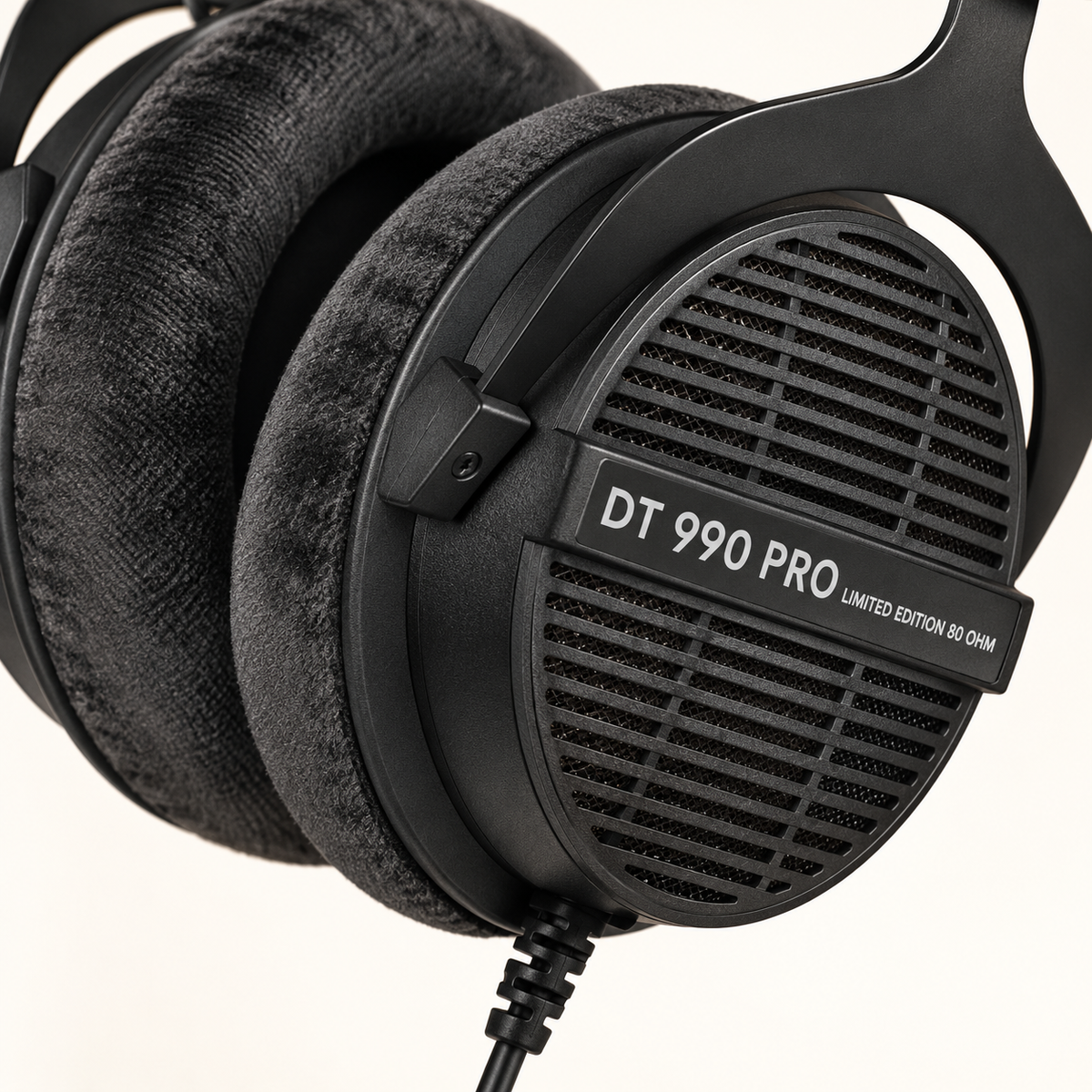 beyerdynamic DT 990 PRO 80 Ohm Open-Back Studio Headphones, Black