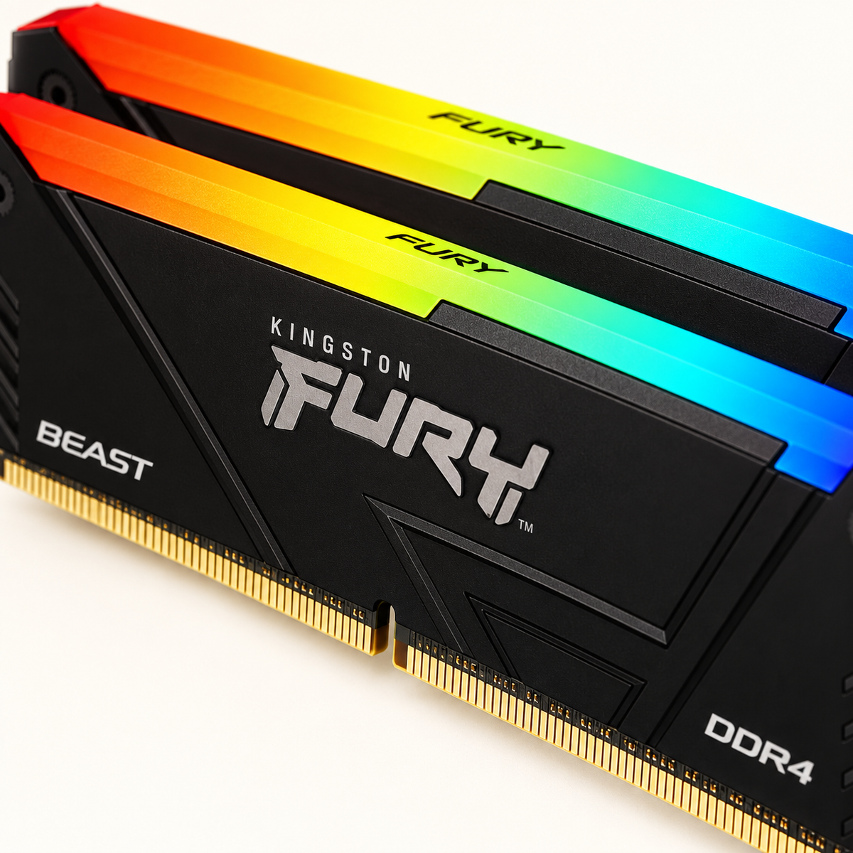 Kingston FURY Beast RGB 32GB (2x16GB) DDR4-3200 Desktop RAM, KF432C16BB2AK2/32