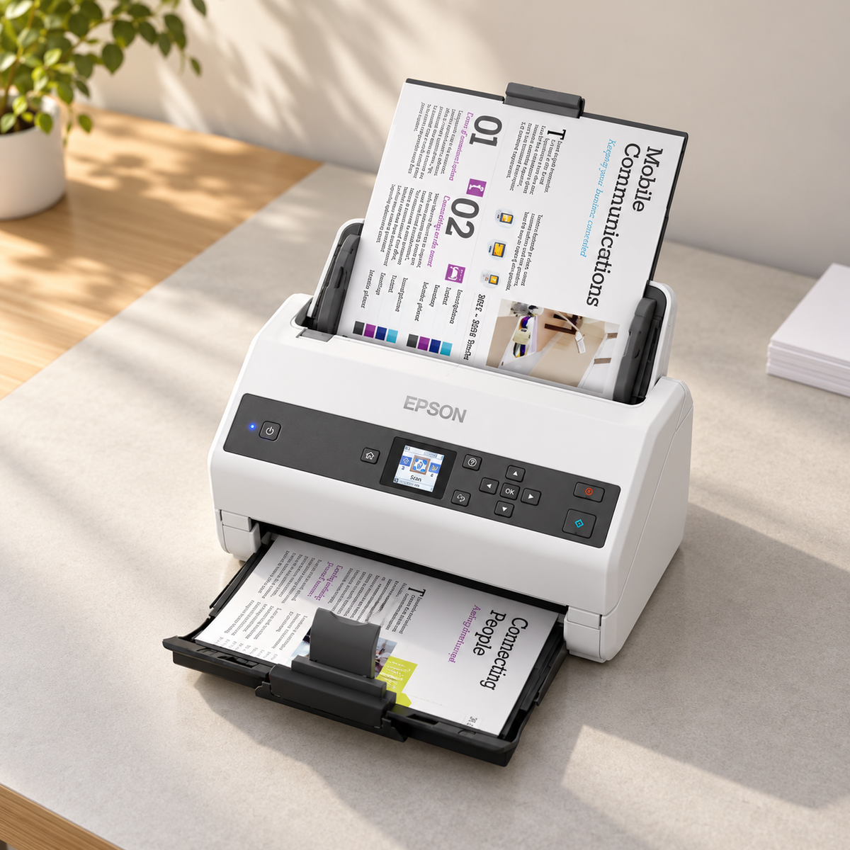 Epson DS-975 Color Duplex Document Scanner, 85 ppm, 100-Sheet ADF