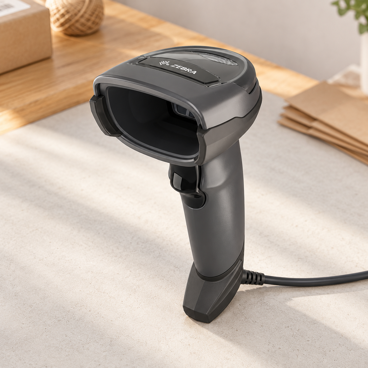 Zebra DS4608 USB 1D/2D Handheld Barcode Scanner with Cable, Black