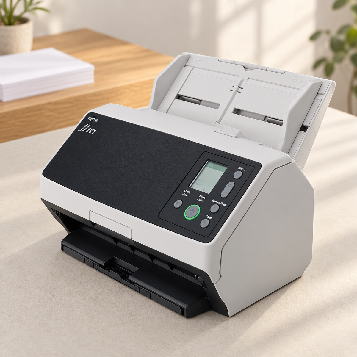 Ricoh fi-8170 Duplex Document Scanner, 70 ppm, USB 3.2/Gigabit Ethernet