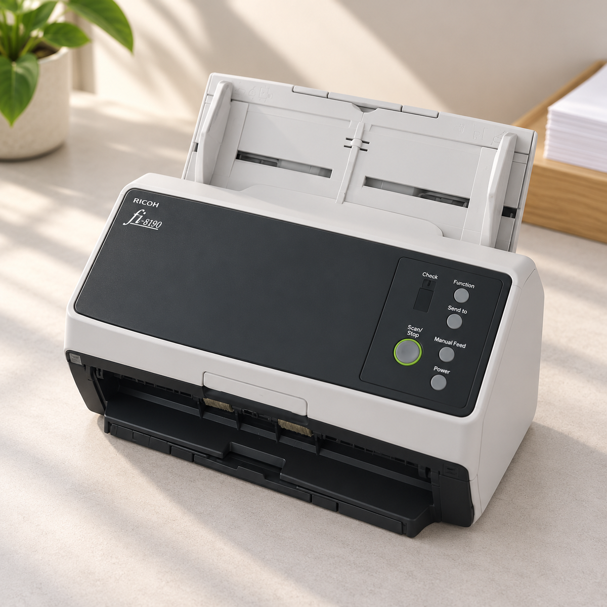 Fujitsu fi-8190 Duplex Document Scanner, 90 ppm, 100-Sheet ADF