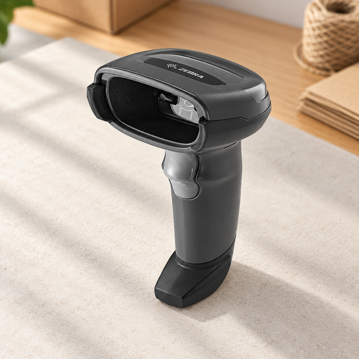 Zebra DS2208 1D/2D USB Barcode Scanner Kit with Stand, Black