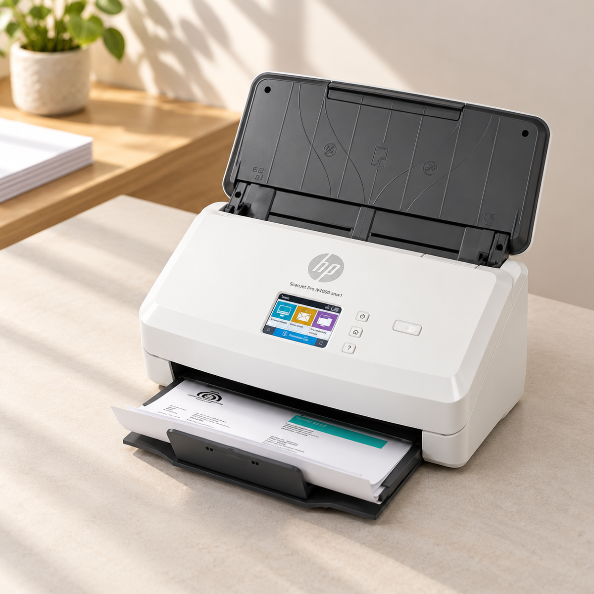 HP ScanJet Pro N4000 snw1 Document Scanner, 40 ppm, 50-Page ADF