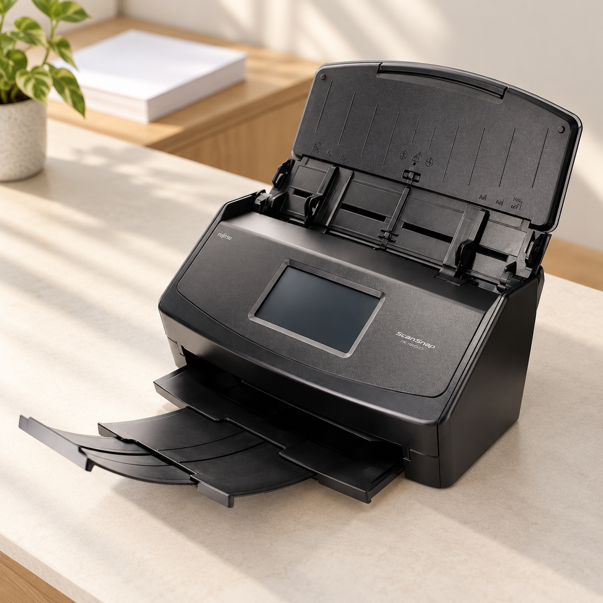 Fujitsu ScanSnap iX1600 Color Document Scanner, Black, 600 dpi