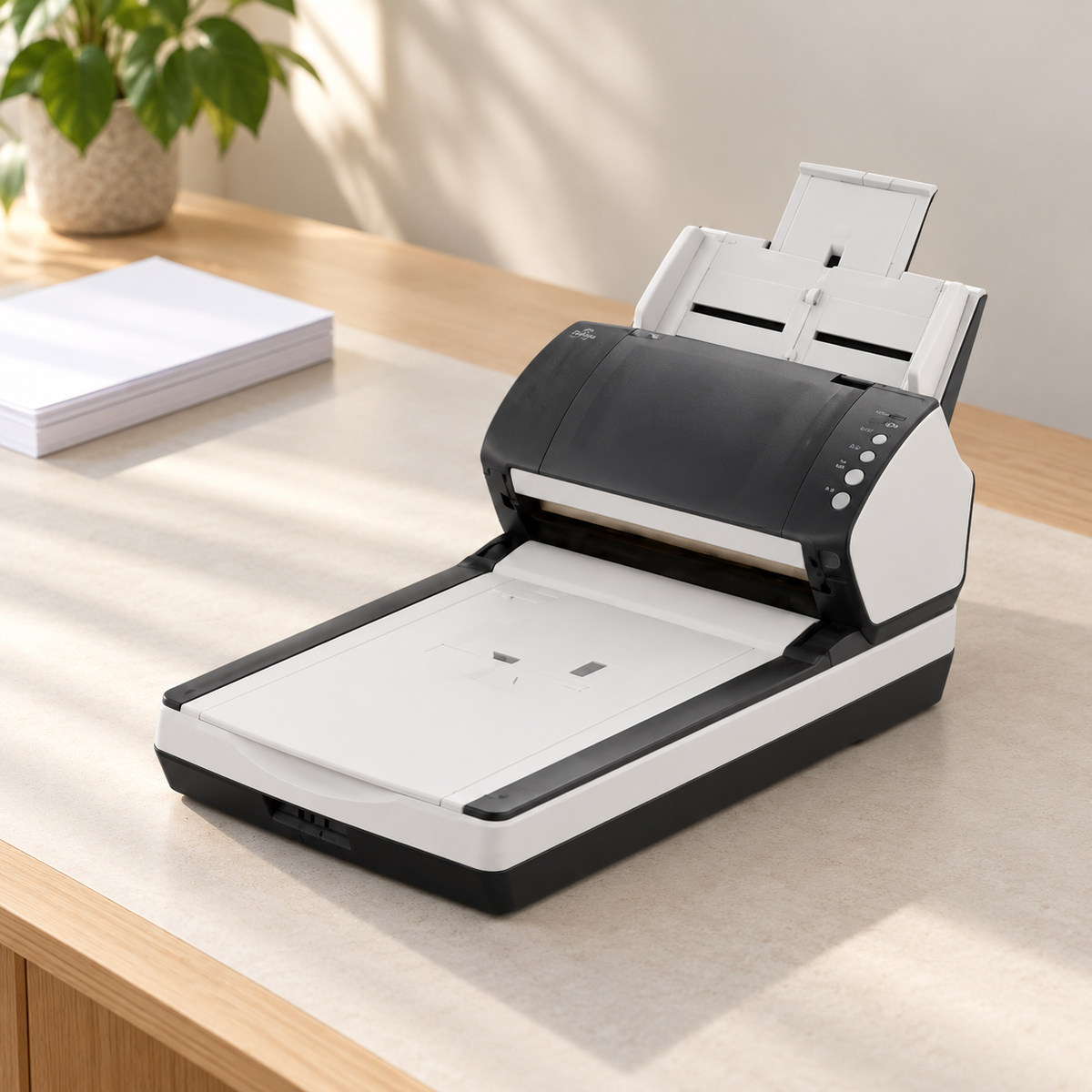Fujitsu fi-7230 Duplex Document Scanner with Flatbed, 40 ppm, 600 dpi