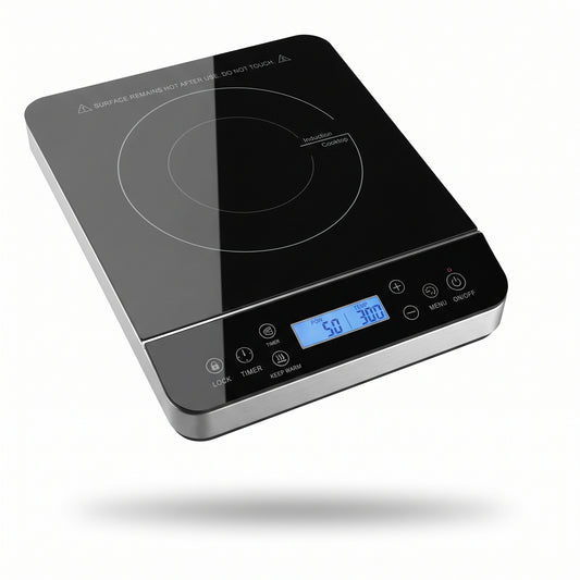 Portable Induction Cooktop, 1800W, 120V, LCD Touch Controls, 20 Power Levels