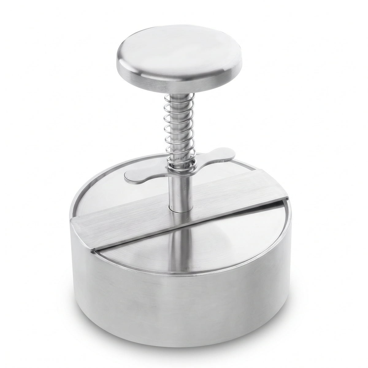 Stainless Steel Burger Patty Press, 5-Inch Diameter, Dishwasher Safe