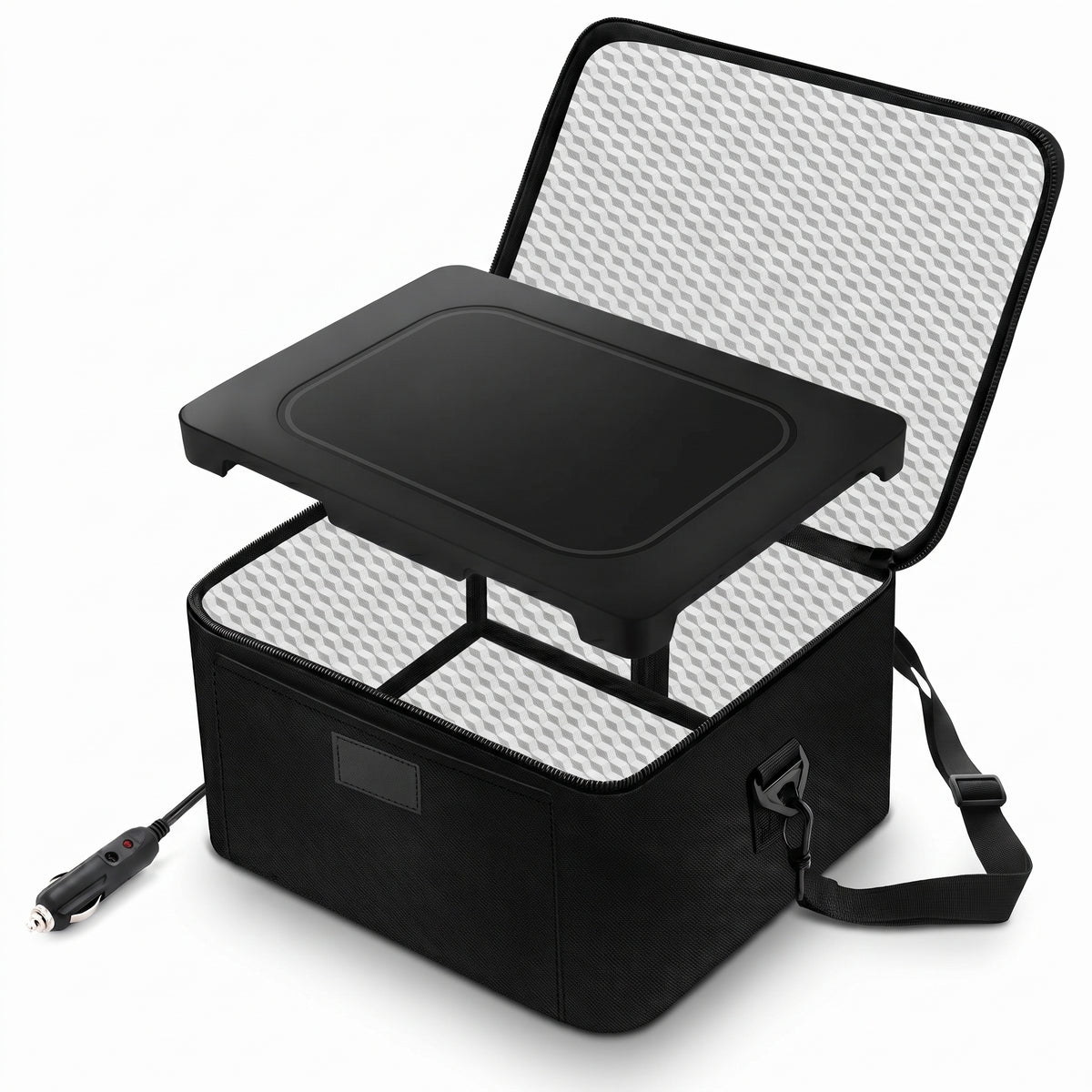 Portable Electric Food Warmer Lunch Bag, 80W, 12V/24V/110V