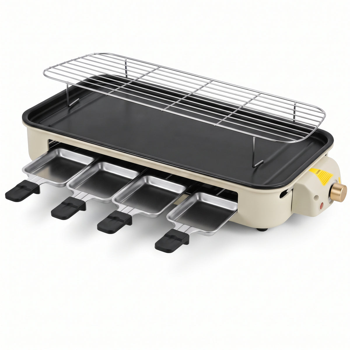 Indoor Electric Grill & Griddle, 1700W, Removable Non-Stick Plate, Stainless Steel