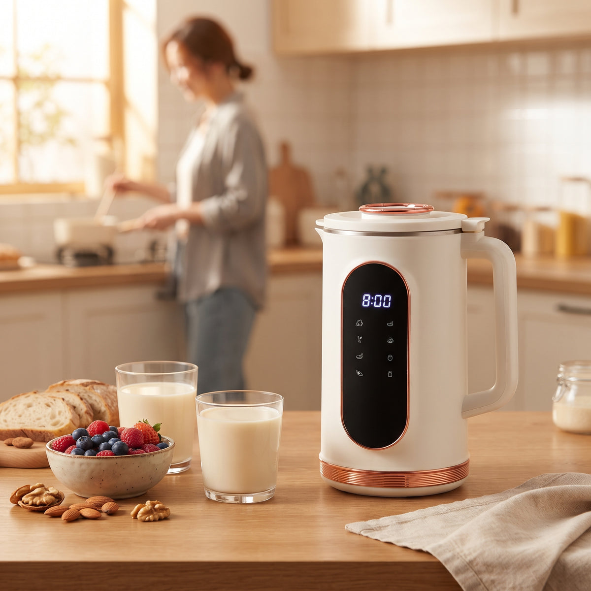 Electric Nut Milk Maker, 50.7 oz, 12 Preset Programs, Hot & Cold Preparation Modes