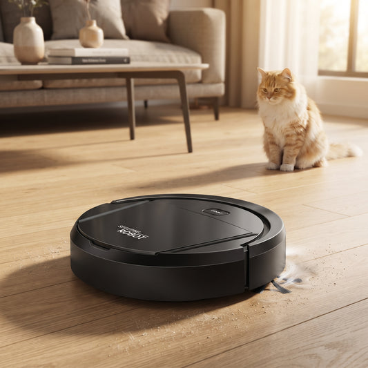 Robot Vacuum Cleaner with HEPA Filter & One-Button Control, Up to 90-Minute Runtime