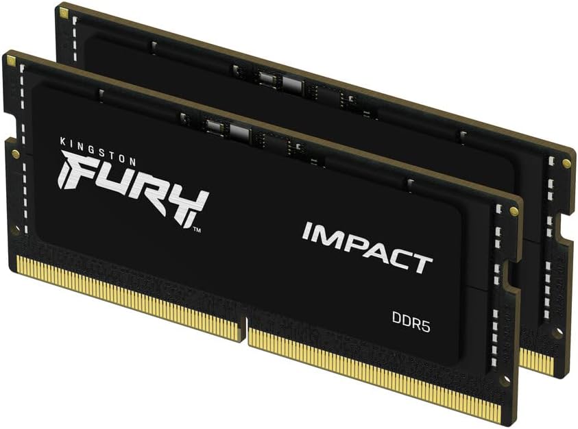Kingston FURY Impact 32GB (2x16GB) DDR5-6000 Laptop RAM, KF560S38IBK2-32