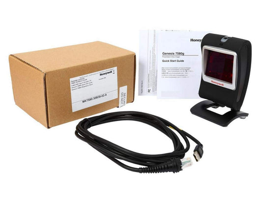 Honeywell Genesis 7580G 1D/2D Hands-Free USB Barcode Scanner, Black