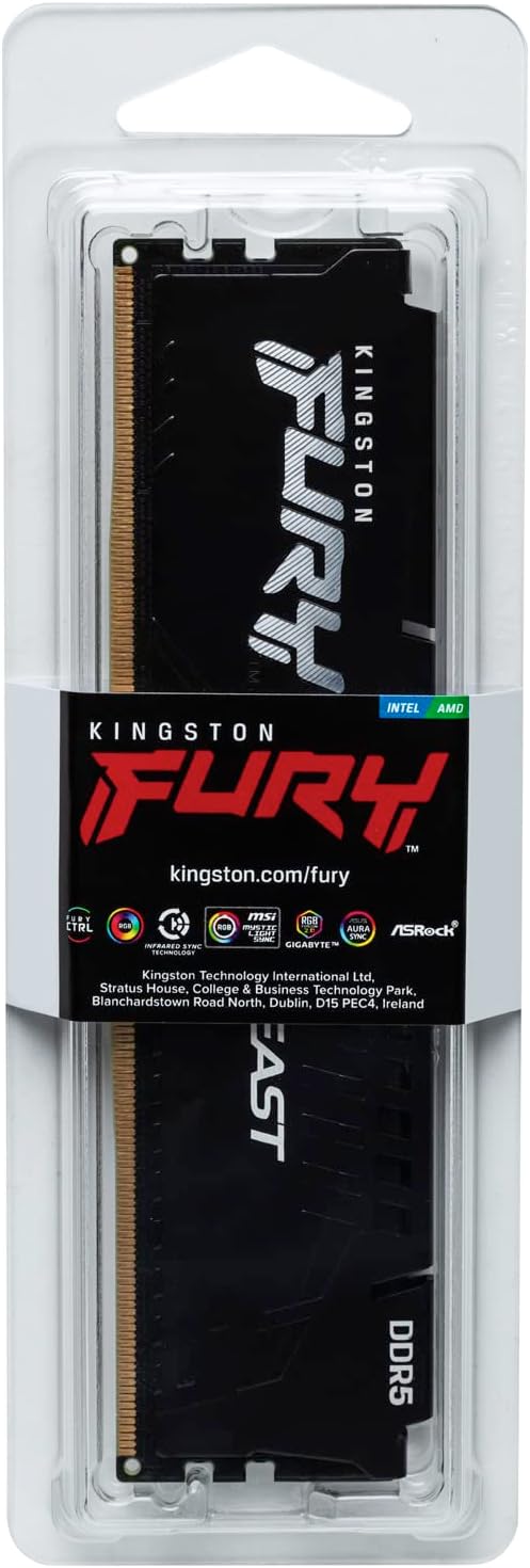 Kingston FURY Beast 32GB DDR5-5600 Desktop RAM, KF556C40BB-32
