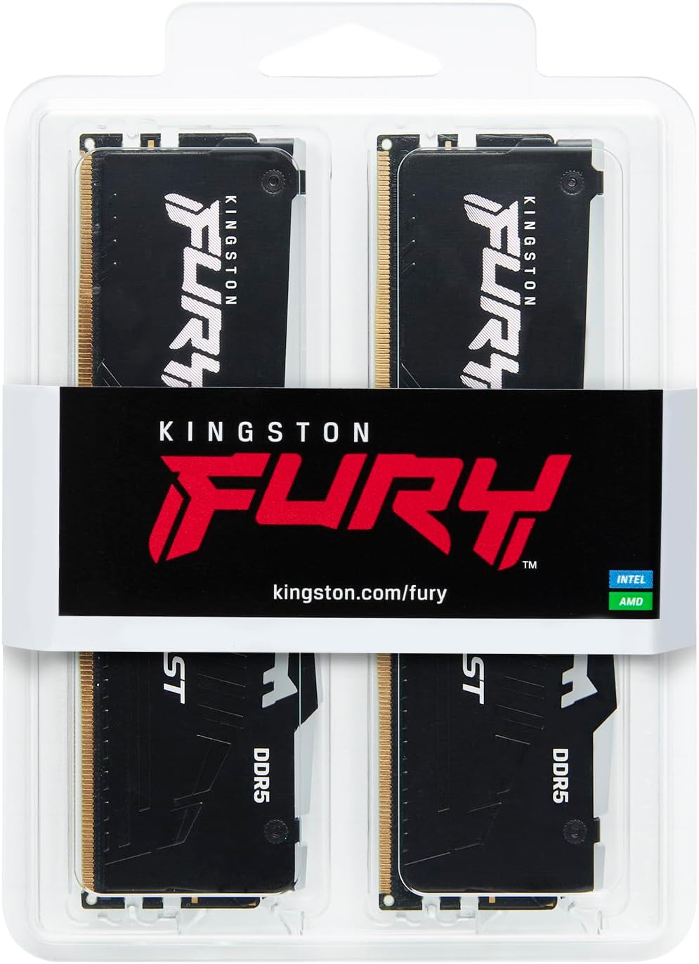 Kingston FURY Beast 64GB (2x32GB) DDR5-6000 Desktop RAM, KF560C36BBEK2-64