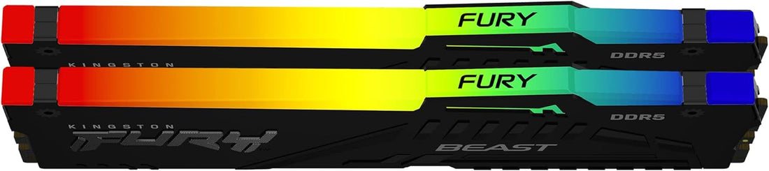 Kingston FURY Beast RGB 32GB (2x16GB) DDR5-5600 Desktop RAM, KF556C40BBAK2-32