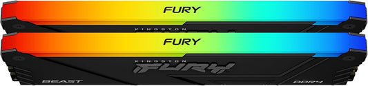 Kingston FURY Beast RGB 32GB (2x16GB) DDR4-3200 Desktop RAM, KF432C16BB2AK2/32