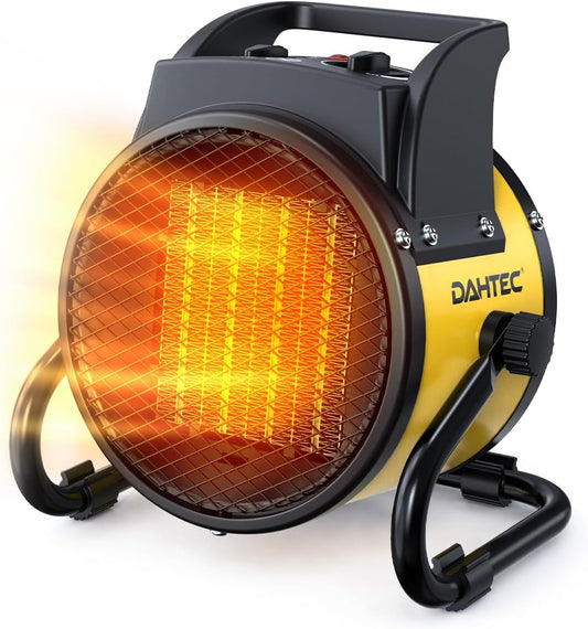 1500W Portable Ceramic Utility Heater with Adjustable Tilt and Thermostat