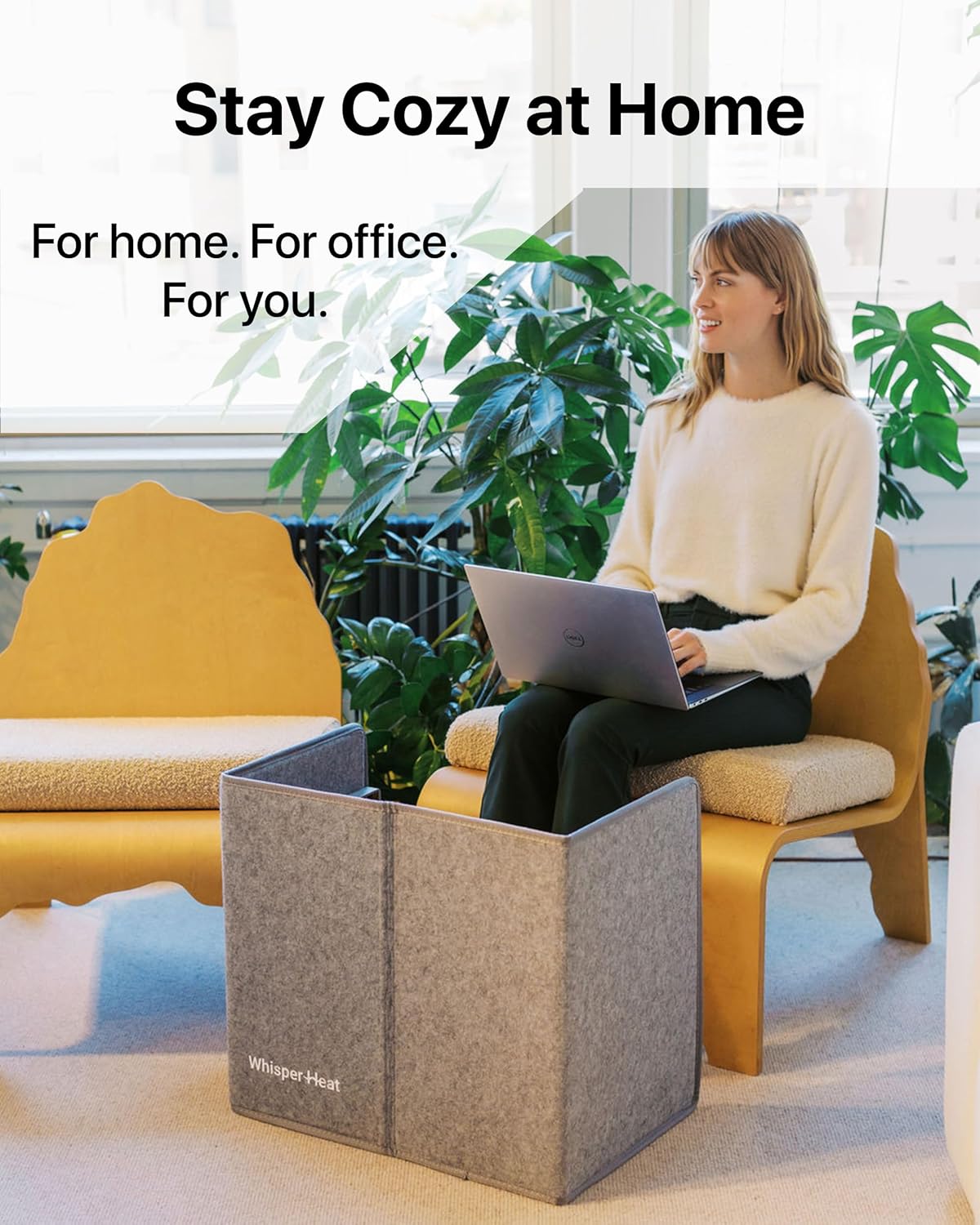 Foldable Under-Desk Radiant Leg Warmer with 3 Heat Levels and Timer - reference gallery 5