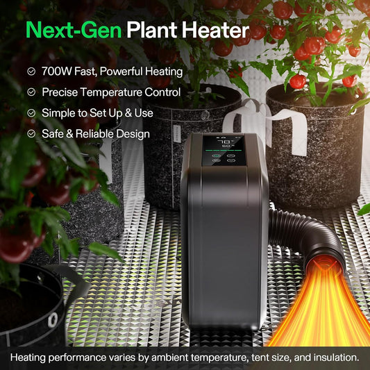 700W PTC Grow Tent Heater with Thermostat, App Control and 5 Heat Levels - reference gallery 2